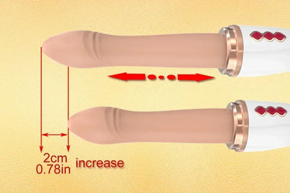 Telescopic Rotary Vibrator with Suction Cup
