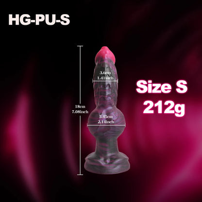 Fantasy Colourful Dragon Butt Plug — Ornate Liquid Silicone