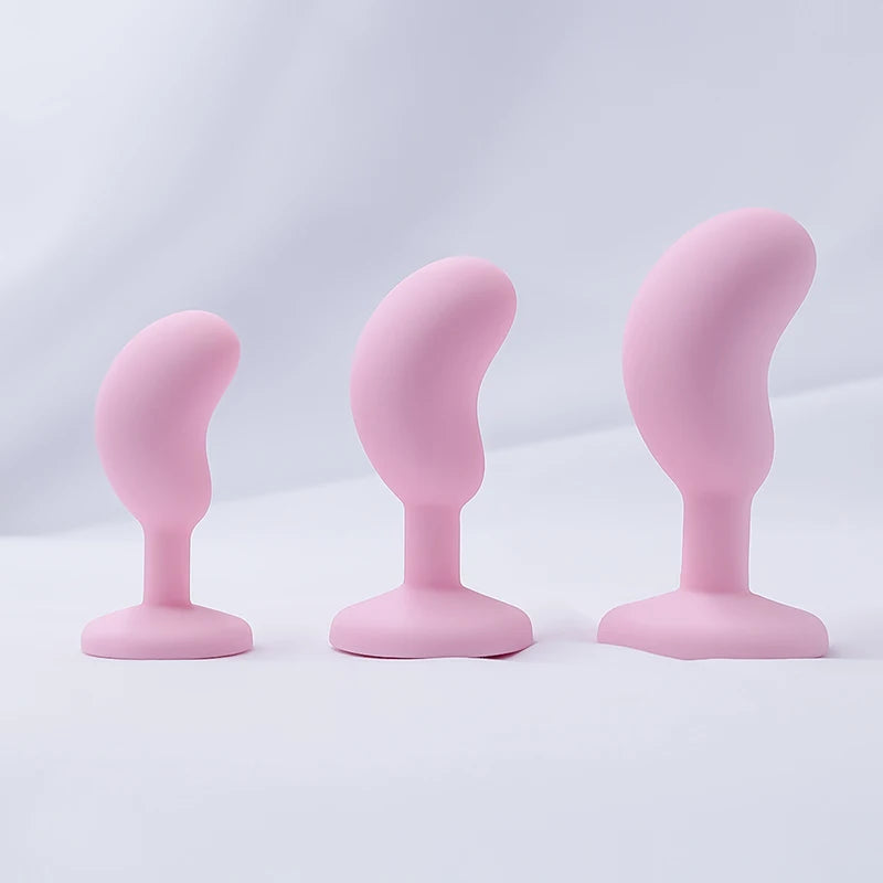 Silicone Anal Plug Anal Dildos Small Pea Shaped Butt Plug Crystal Base Sex Stopper Adult Toys Anal Toys Sex Toys For Woman