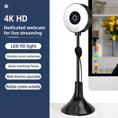 3-in-1 4K Webcam with Mic