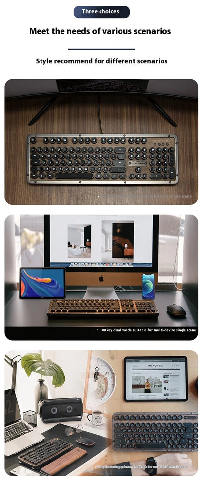 Premium handcrafted wood keyboard