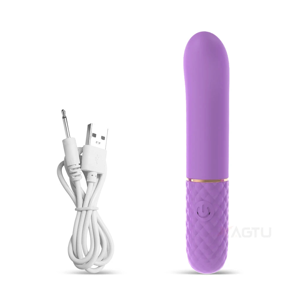 Mini Bullet Vibrator for Women Beginner G-Spot Nipple Clitoris Stimulator 8 Fast Seconds to Orgasm Female Sex Toys for Adults