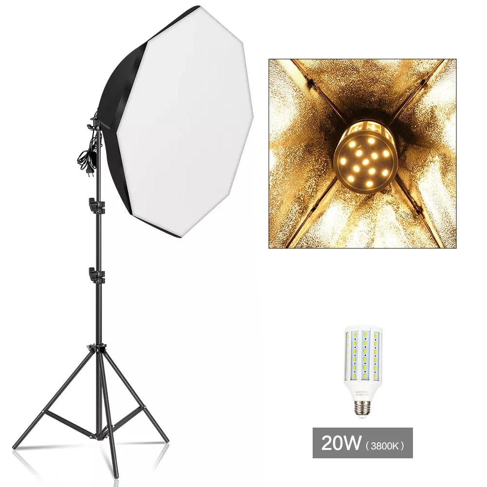Studio Lighting with Global Plug Adapters
