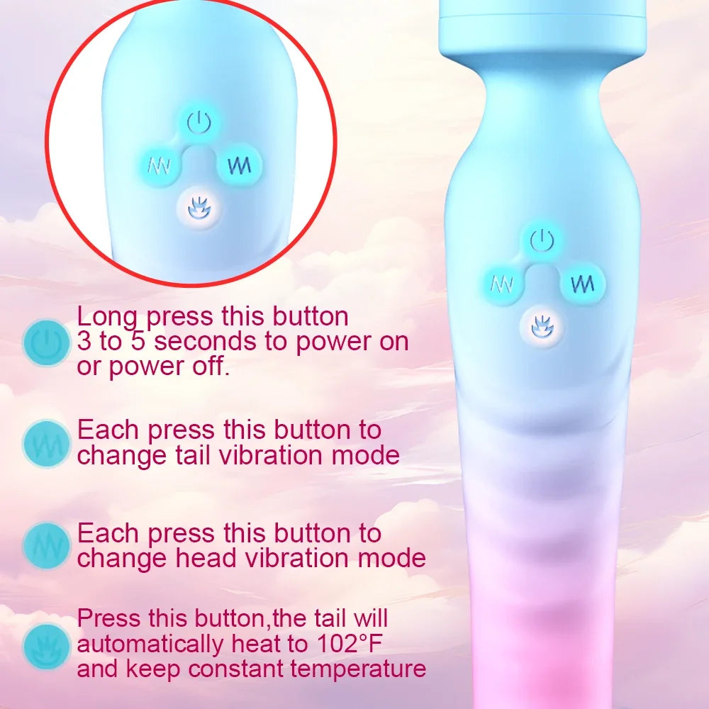 2 in 1 Powerful AV Vibrator
