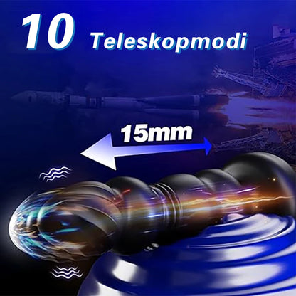 Telescopic Anal Plug Vibrator — Wireless Remote Control