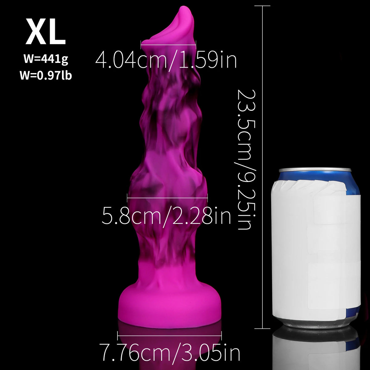 Wolf Dog Monster Fantasy Dildo — Liquid Silicone 4 Sizes