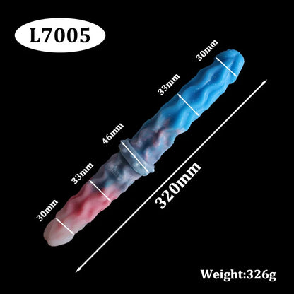 40cm Dual Horse Dog Knot Double Dildo — 3 Colours