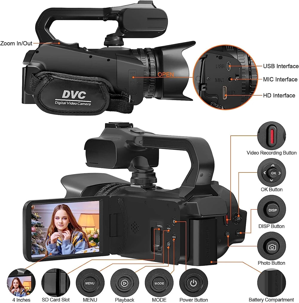 Ultra HD 6K Camcorder