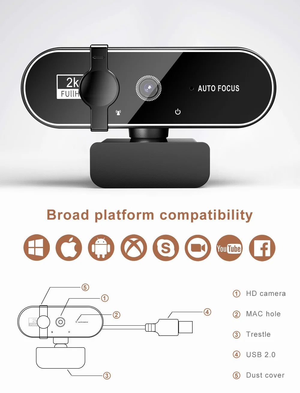 Ultra HD 4K Streaming Webcam