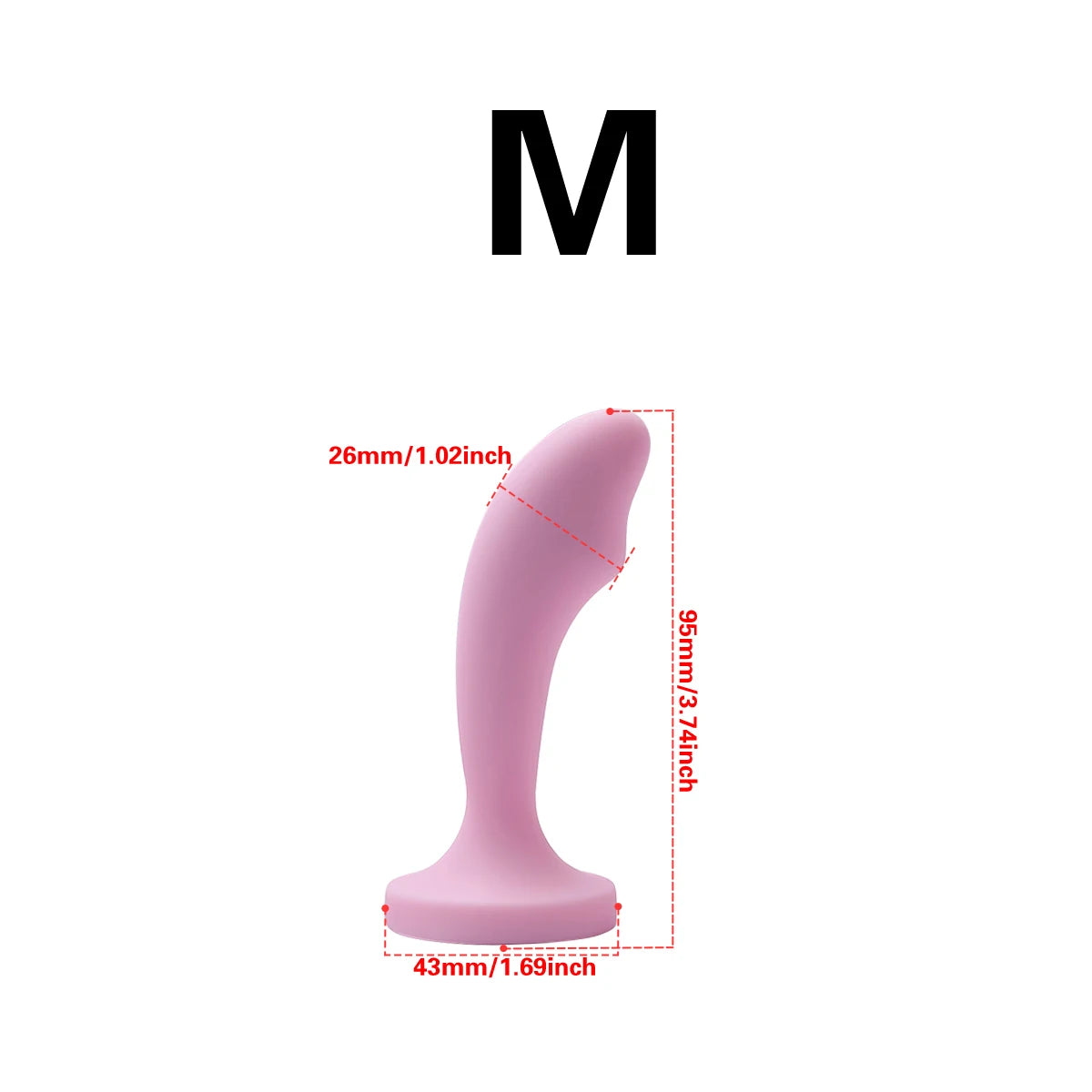 Premium Silicone Pink Crysta Plug