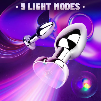 Smart Vibrating Metal LED Plug