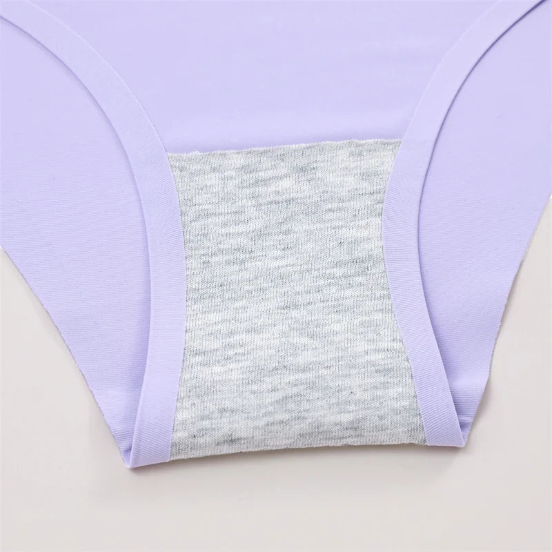 6Pcs/Set Sexy Traceless Panties For Women Seamless Low Waist Breathable Briefs High Elastic Solid Color Lingerie Cozy Underpants