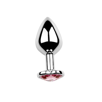 Anal Plug Heart 5 Sizes Stainless Steel Crystal Anal Plug Removable Butt Plug Stimulator Anal Sex Toys Prostate Massager Dildos