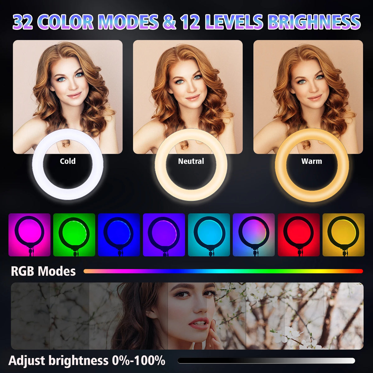 LED Ring Light 10 Tripod
