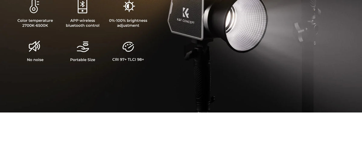 2 Light Effects COB Video Light