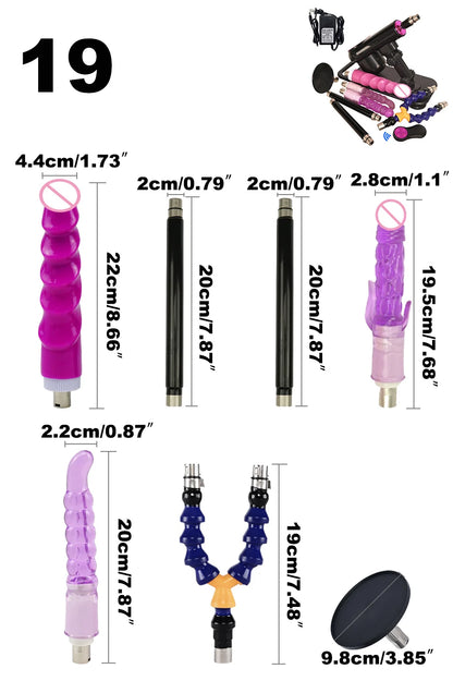 Wireless Remote Control Sex Machine Set