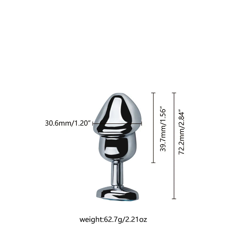 Stainless Steel Crystal Plug Set 3