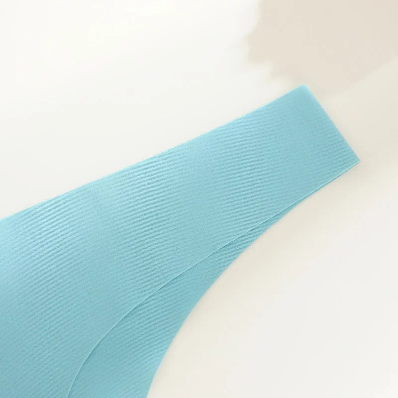 Solid Color Comfortable Ice Silk Panties