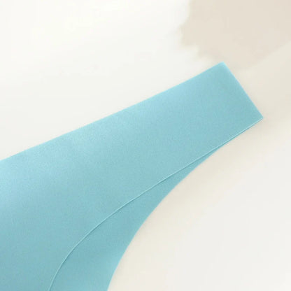 Solid Color Comfortable Ice Silk Panties