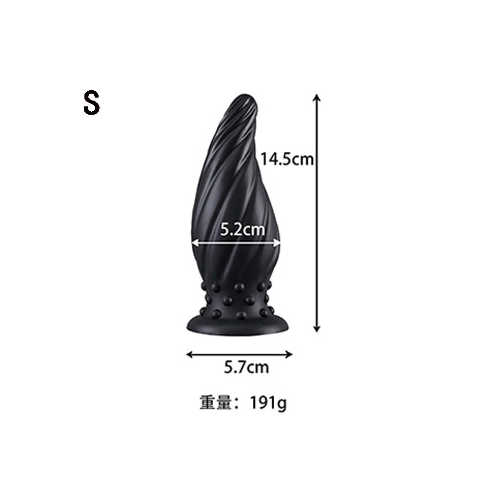 Luminous Glow Silicone Anal Plug — 5 Sizes Body Safe
