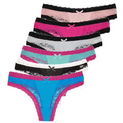 5 PCS/Set Women's Panties Sexy Lingerie Female Underpants G-String Girl Pantys M-XL Cotton Thongs