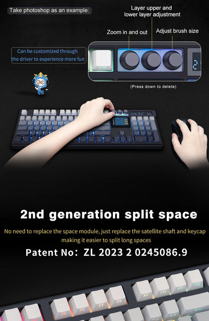 LCD Screen Mechanical Keyboard