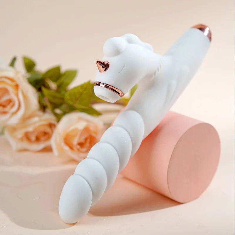 Vibrator Thrust Gun G-spot Stimulation Clitoral Sucking Vibrator USB Rechargeable Silicone Vibrator Woman Adult Sex Toys dildo