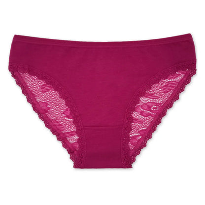 5 PCS/SET Women Panties Lace Underwear M-XL Sexy Low-rise Underpants Girls Bow Briefs Women Lingerie Ladies Panty