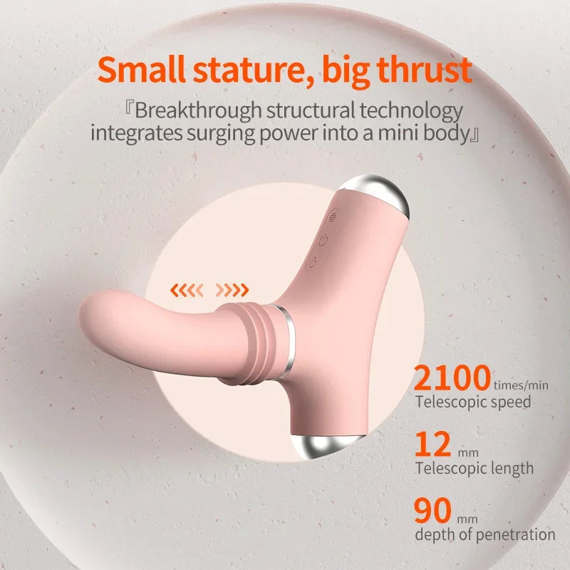 Powerful Sex Machine & Device, Heatable Thrusting Dildo for Women Men, Remote Control Vibrator G-Spot Anal Stimulator,Adult Toys