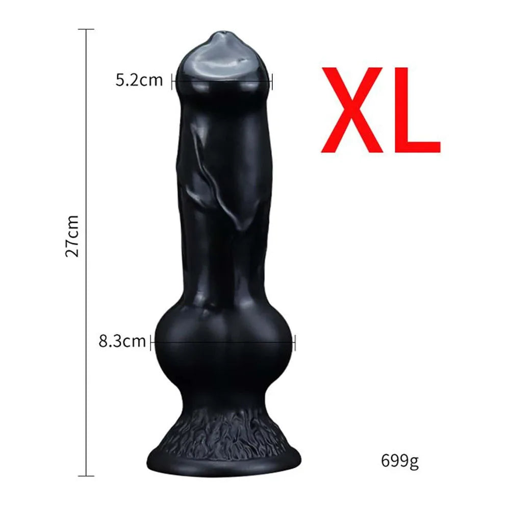 Realistic Huge Dog Dildo — Liquid Silicone 4 Sizes