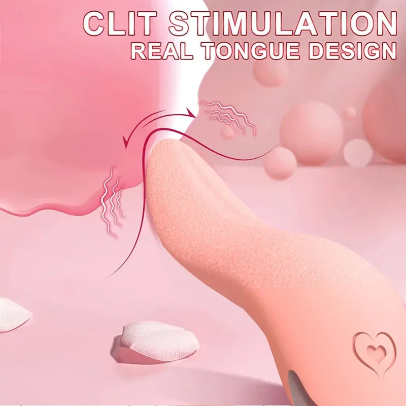 Tongue Licking Dildo Vibrator