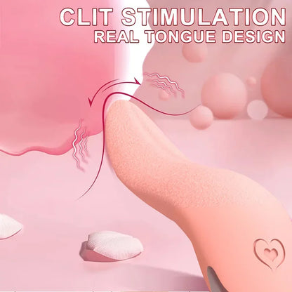 Tongue Licking Dildo Vibrator