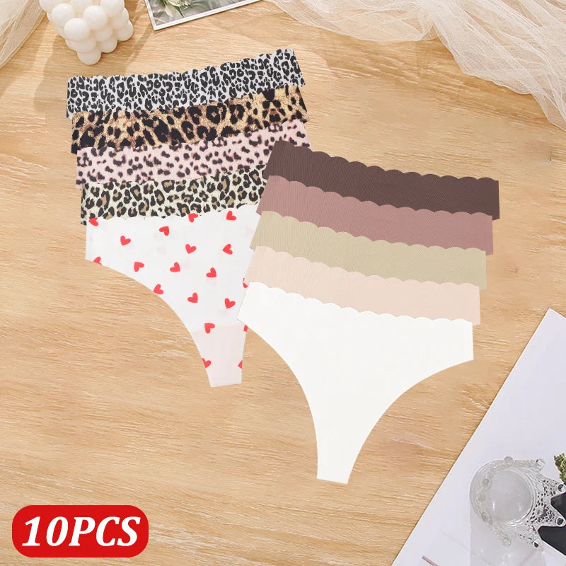 Solid Color Seamless Low Waist Soft Panties