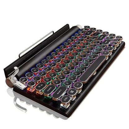 LED Backlit Wooden Keyboard