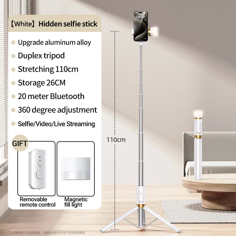 Foldable Selfie Stick With Tripod
