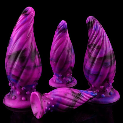 Luminous Glow Silicone Anal Plug — 5 Sizes Body Safe