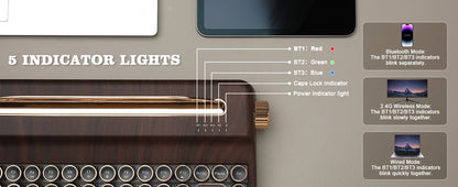 Creme Beige Premium Keyboard Golden
