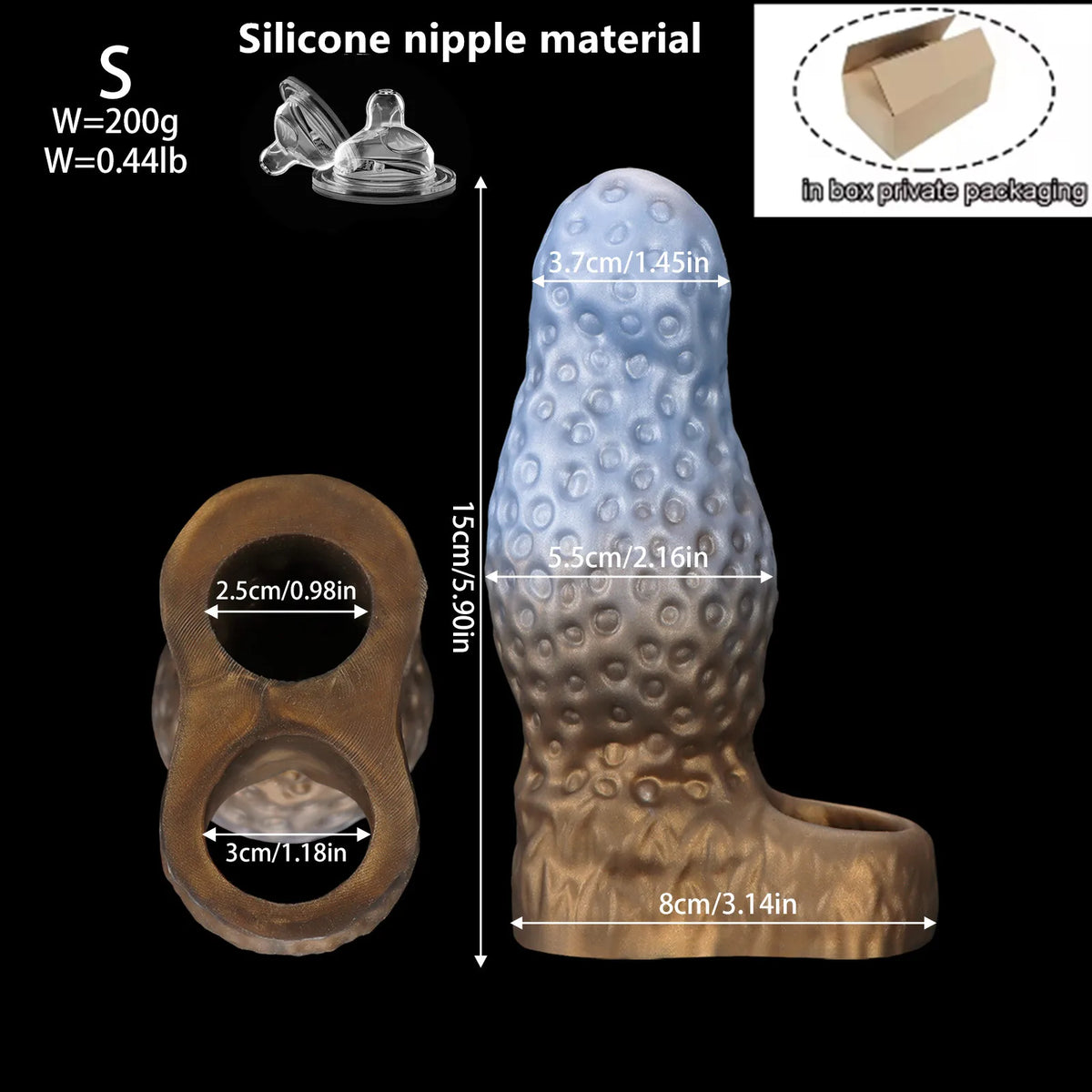 Reusable Silicone Sleeve Extender – S / M / L