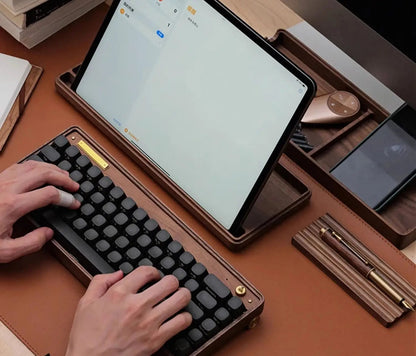 Premium Ergonomic Wood Keyboard