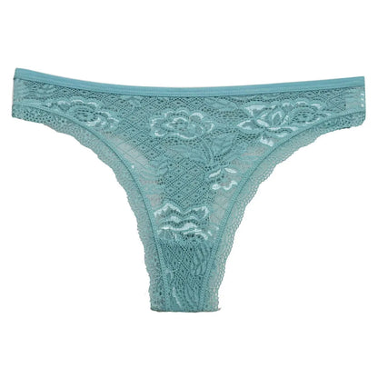 5 Pcs/Set Women's Underwear M-XL Sexy G-string Floral Transparent Female Underpants Lingerie Lace Thongs Woman Panties