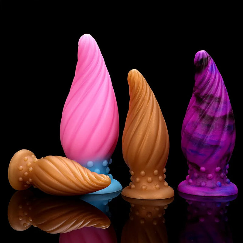 Luminous Glow Silicone Anal Plug — 5 Sizes Body Safe