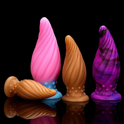 Luminous Glow Silicone Anal Plug — 5 Sizes Body Safe