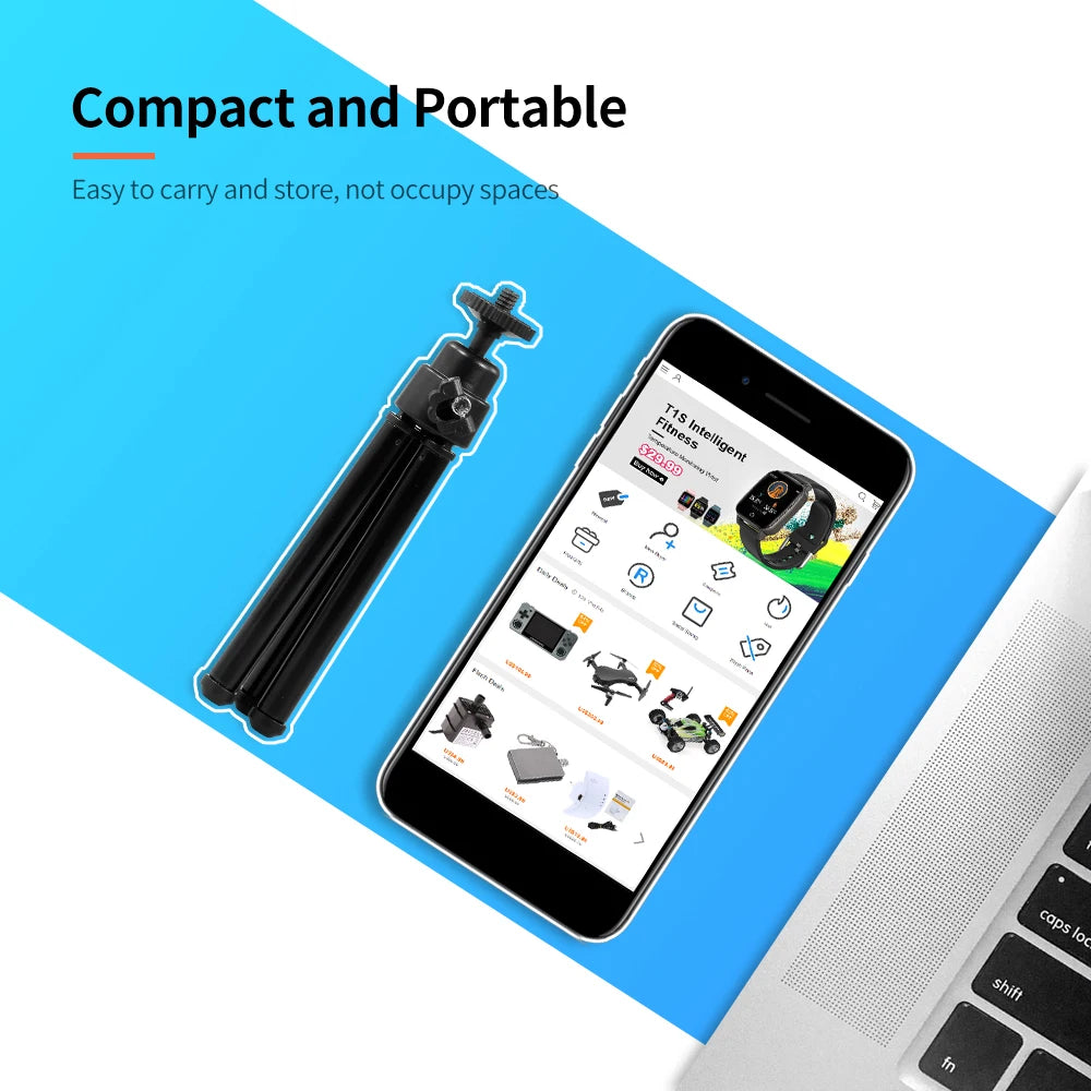 Portable Mini Webcam Tripod