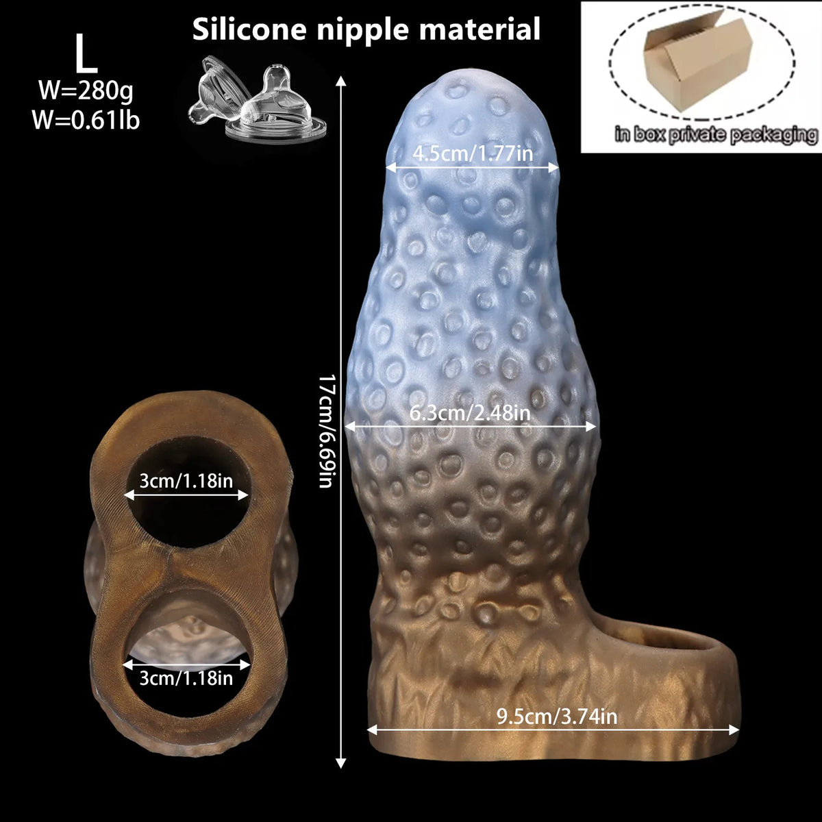 Reusable Silicone Sleeve Extender – S / M / L