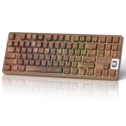 Wood Grain Mechanical Keyboard