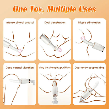 Rotating Heating Thrusting Dildo Vibrator
