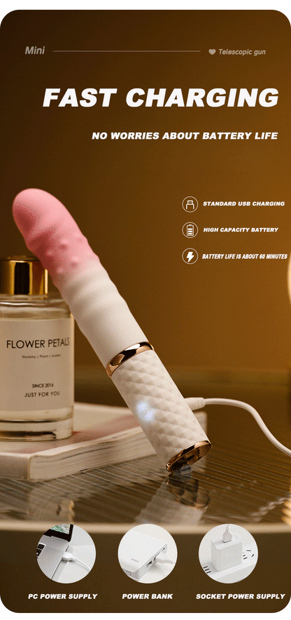 10-Mode Telescopic Thrusting Dildo