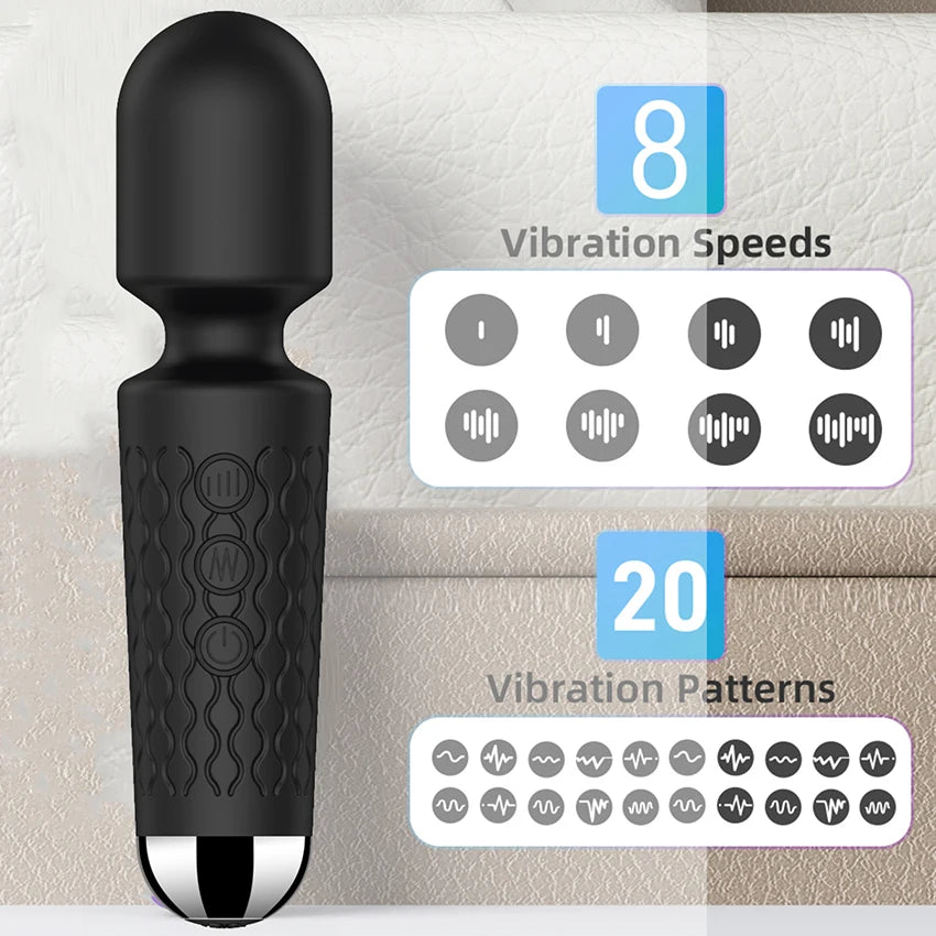 10-Frequency Magic Wand Vibrators
