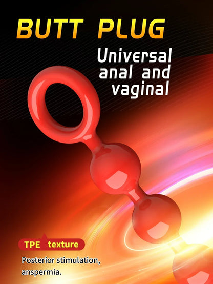 Anal Bead Sex Toy Female Male Homosexual Buttocks Bead Long Buttocks Bead Vagina Clit Pull Global Anal Stimulator Sex Toy.