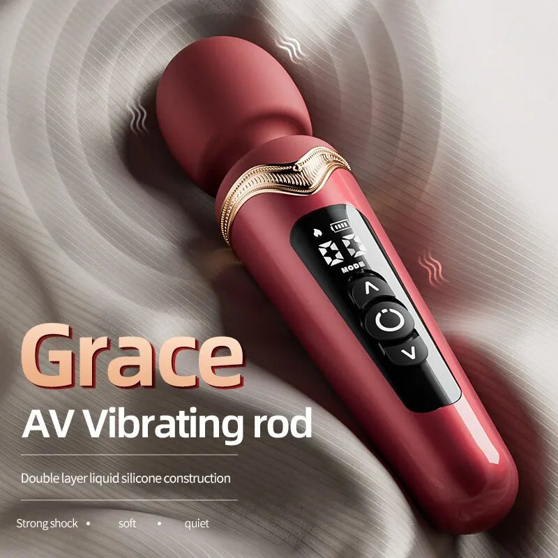 Luxury Silicone Wand Vibrator